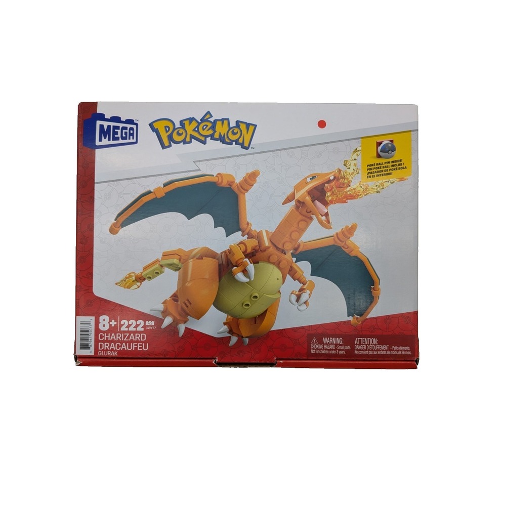 MEGA Pokémon Building Toy Kit Charizard Action Figure Building Set (222 Pieces)